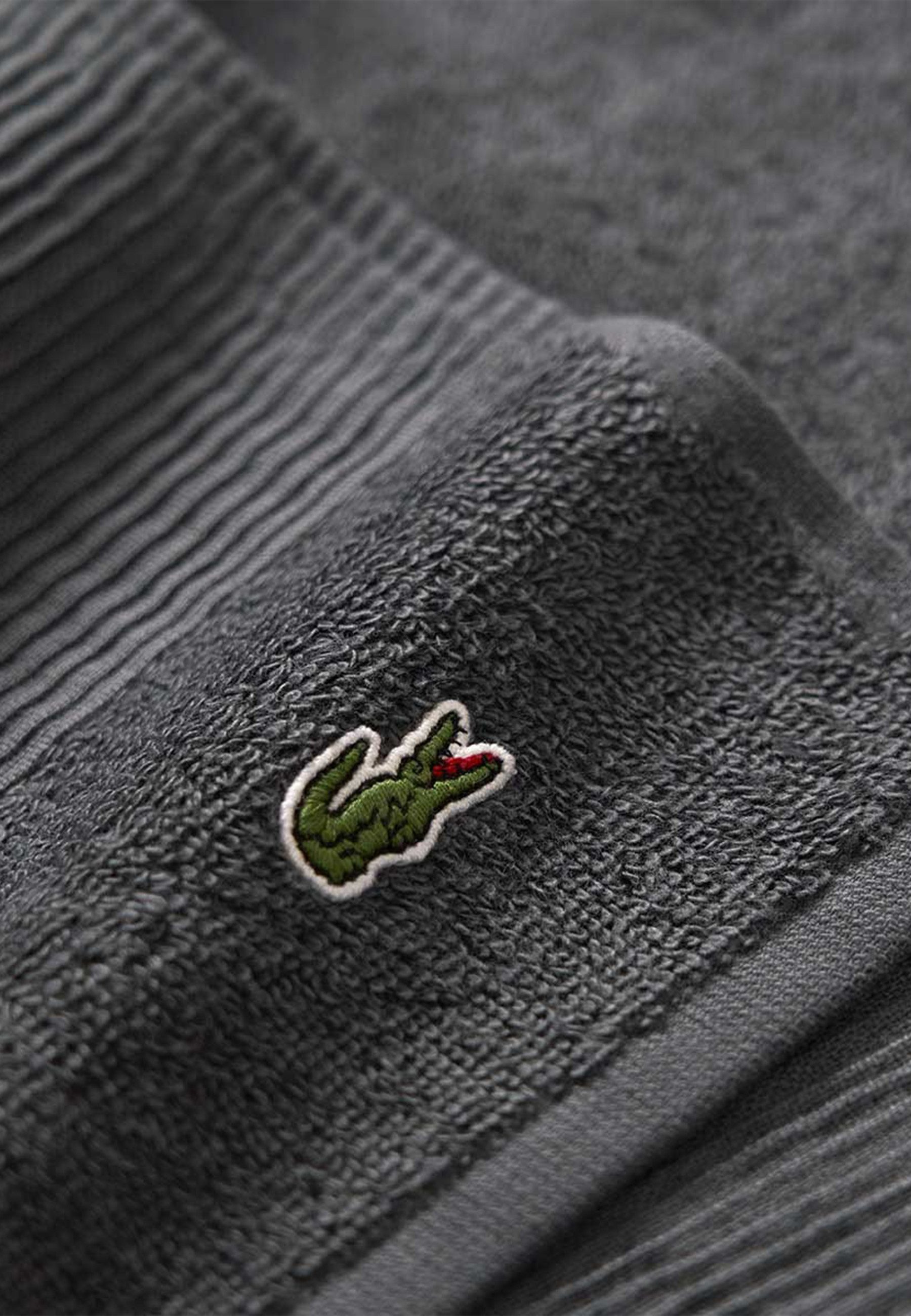 Lacoste Gästehandtuch LLECROCO, Frottier (1-St), mit Label-Applikationen