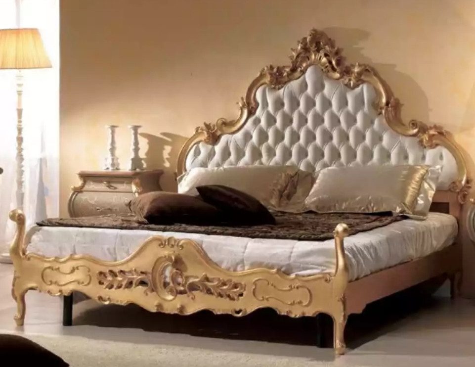 Xlmoebel Polsterbett Luxuriöses Doppelbett Polsterung Design im Chesterfield-Stil (Polsterbett), Hergestellt in Europa