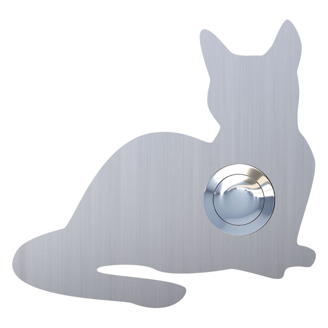 Edelstahl Bravios Briefkasten Klingeltaster Katze ''Kitty''