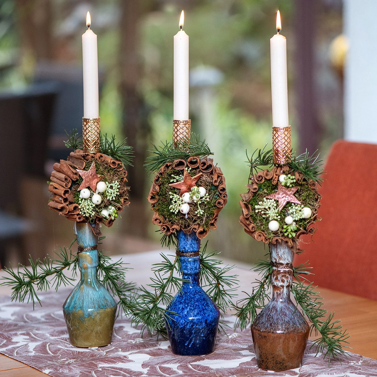 Florists Products Kerzenhalter Elegante Kerzenhalter Stecker für Tischdekoration und Gestecke, 4 Stü