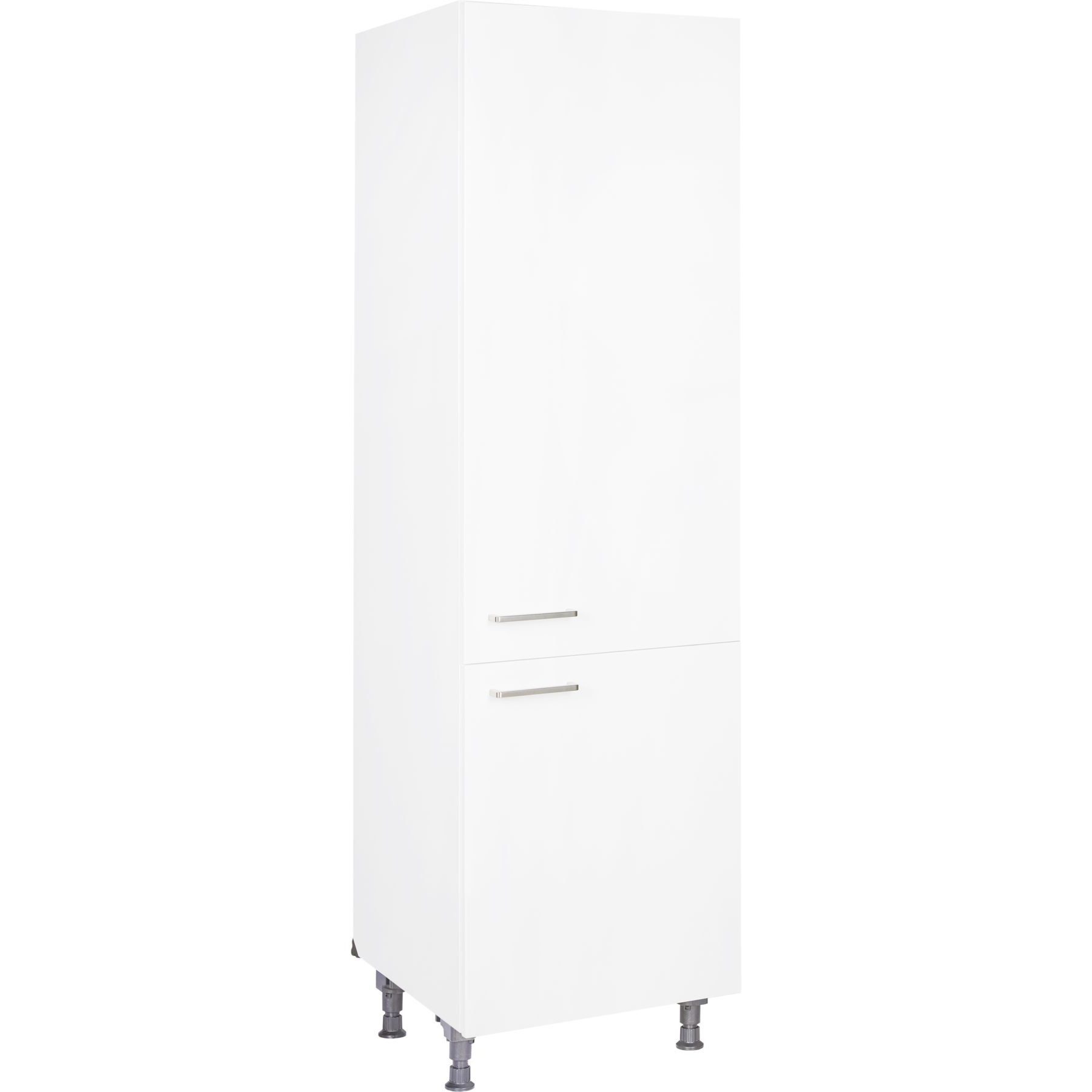 nobilia® Hochschrank HDV60-1 Metallgriff Edelstahlfarbig 263, hochwertig + komplett vormontiert