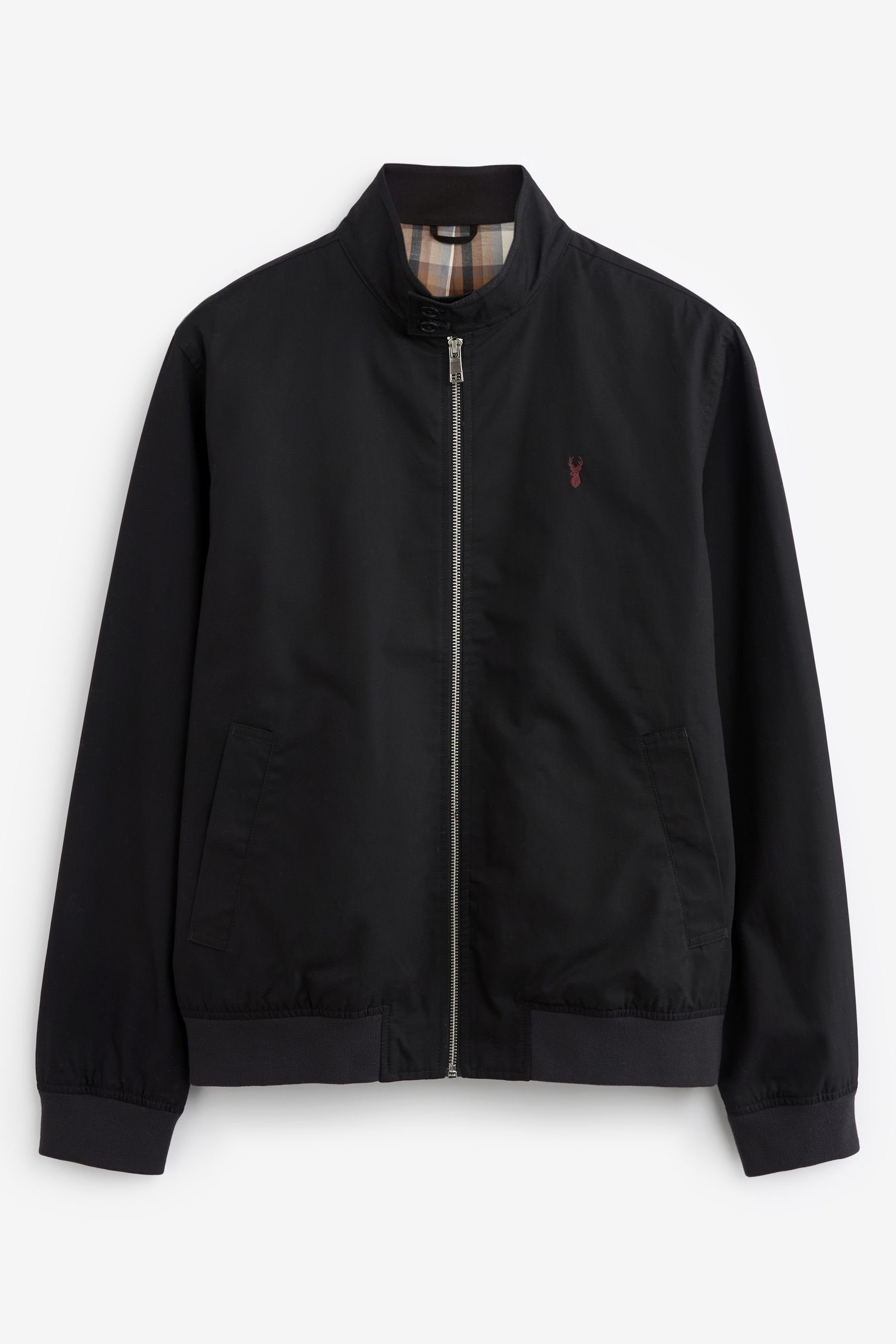 Next Blouson Wasserabweisende Harrington-Jacke mit Karofutter günstig online kaufen