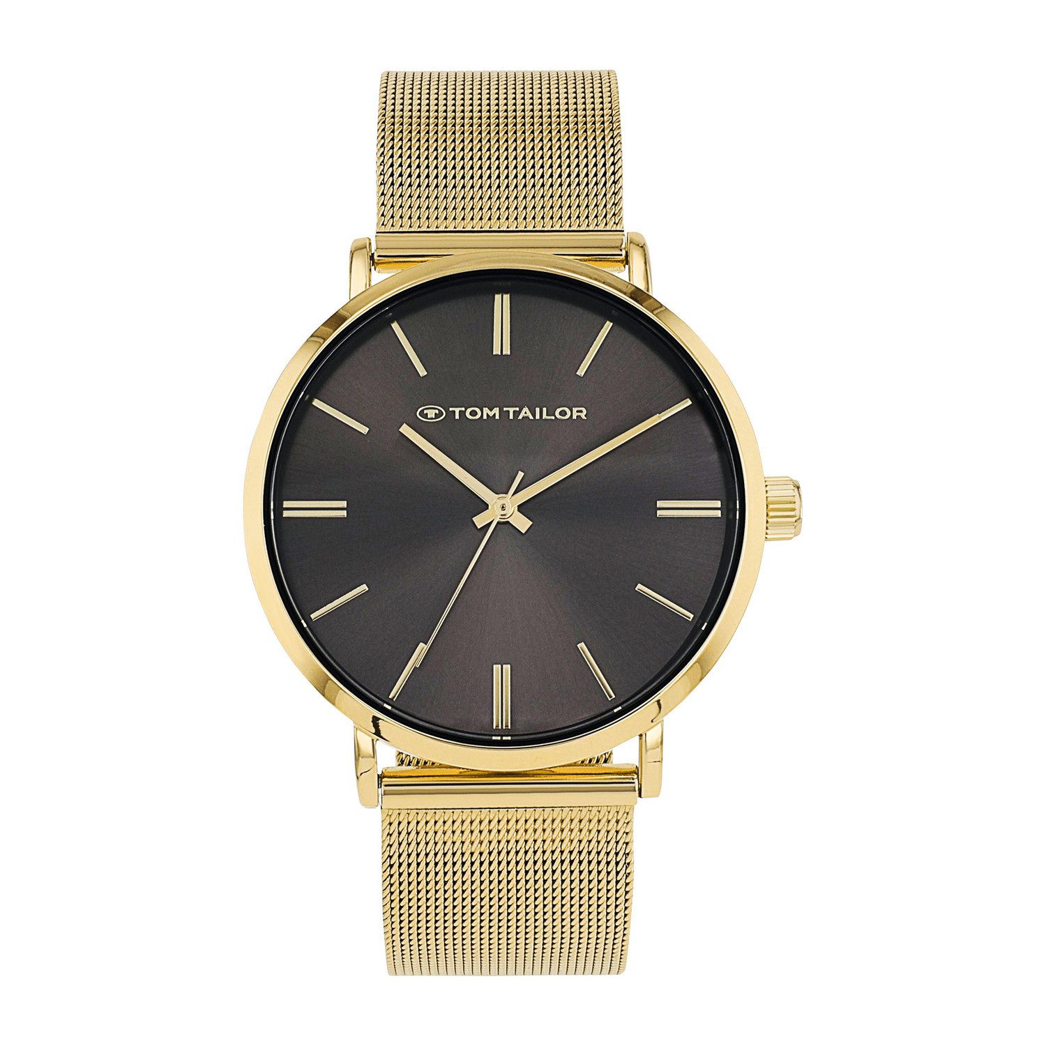 TOM TAILOR Quarzuhr 2100596, Armbanduhr, Herrenuhr, Edelstahlarmband, analog