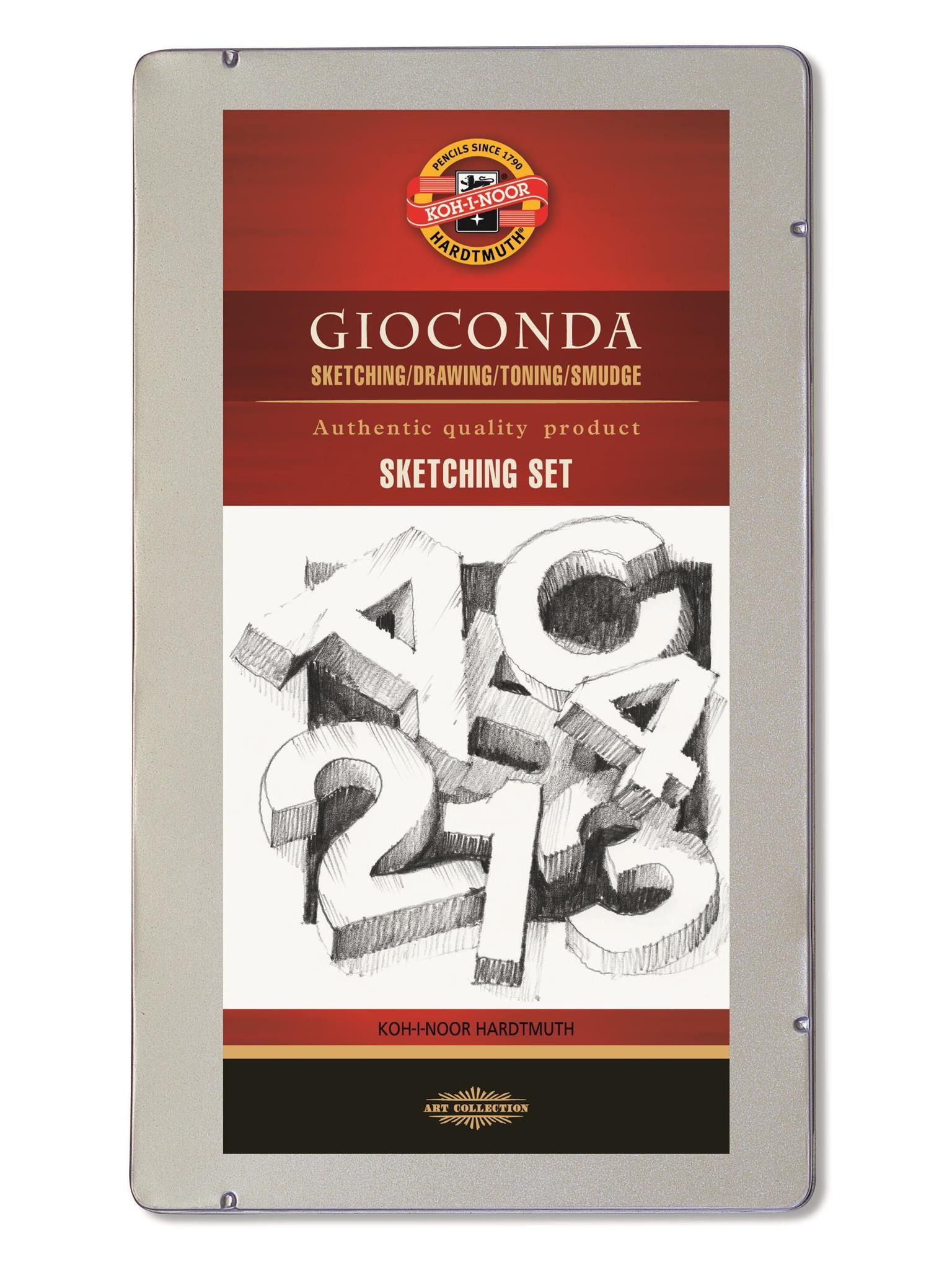 KOH-I-NOOR Buntstift KOH Künstler - Set 8 teilig Gioconda Sketching Metalletui