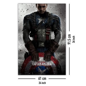 Grupo Erik Poster Captain America Poster Marvel 61 x 91,5 cm