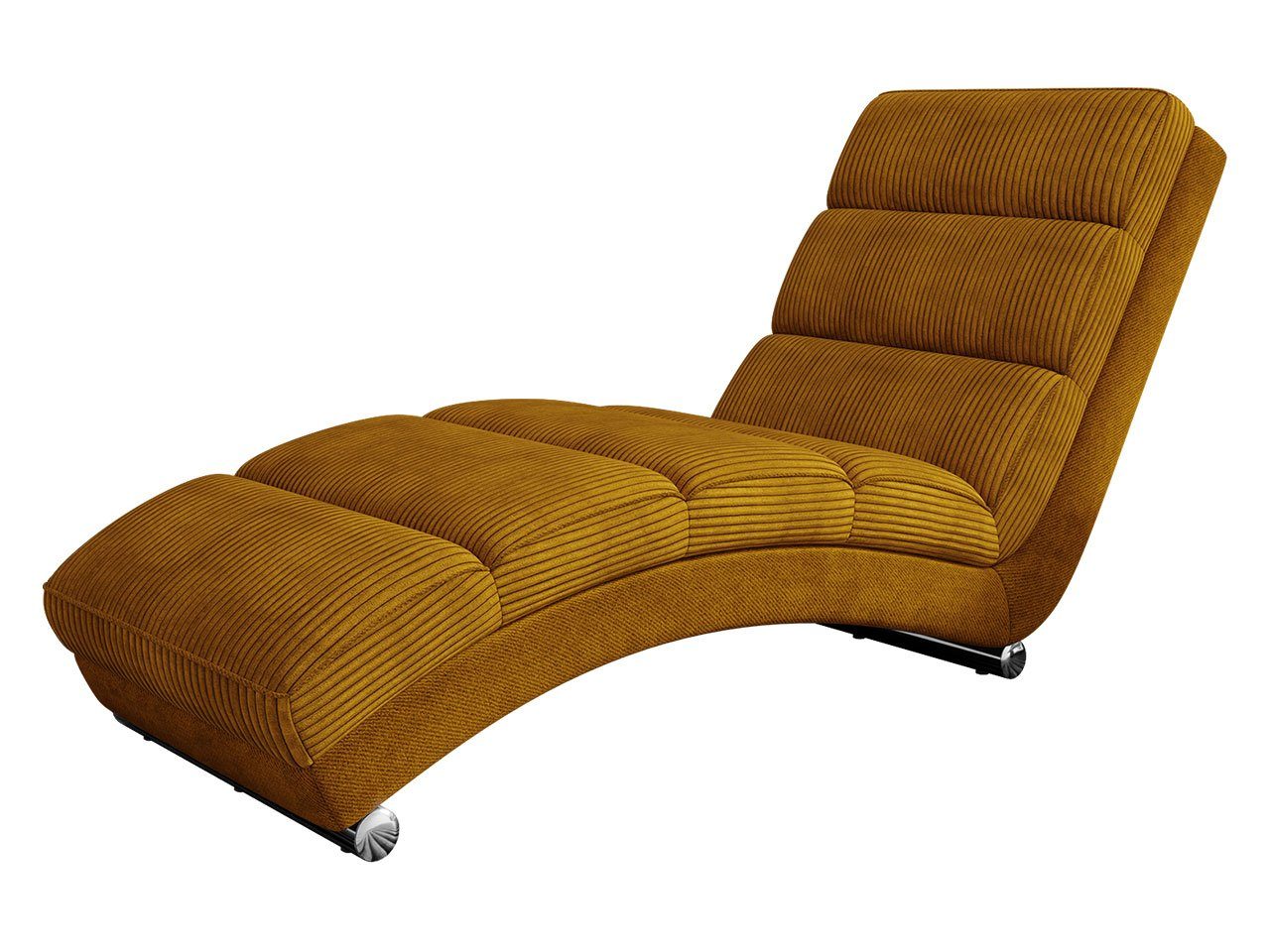 MIRJAN24 Кресла Holiday Cord, Liegesessel, Relaxliege mit verchromte Füße, Elegant Fernsehsessel