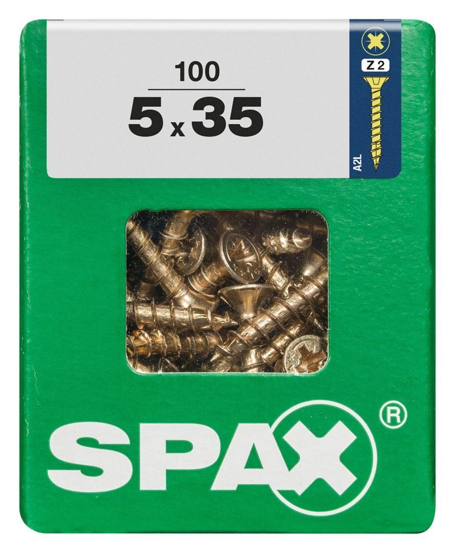 100 5.0 2 PZ Universalschrauben Spax Holzbauschraube - mm SPAX 35 x