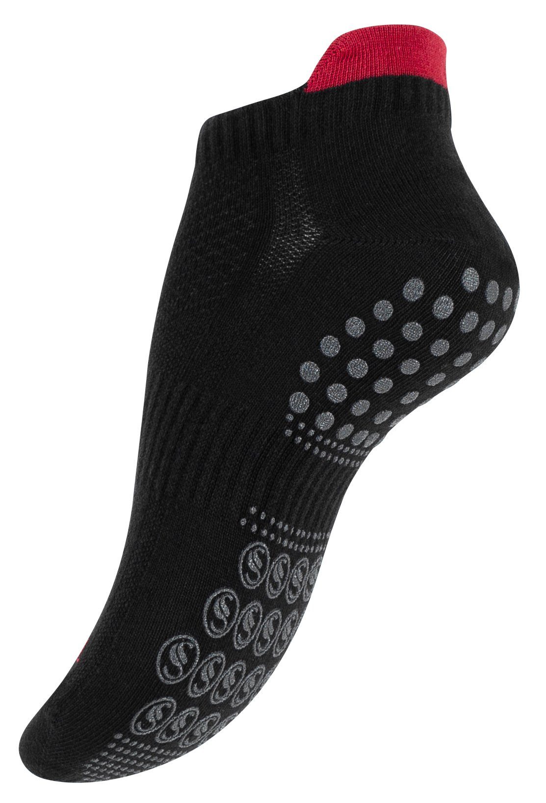 Stark Soul® Sneakersocken für Yoga Pilates und - schwarz Antirutschsohle mit (3-Paar) ABS
