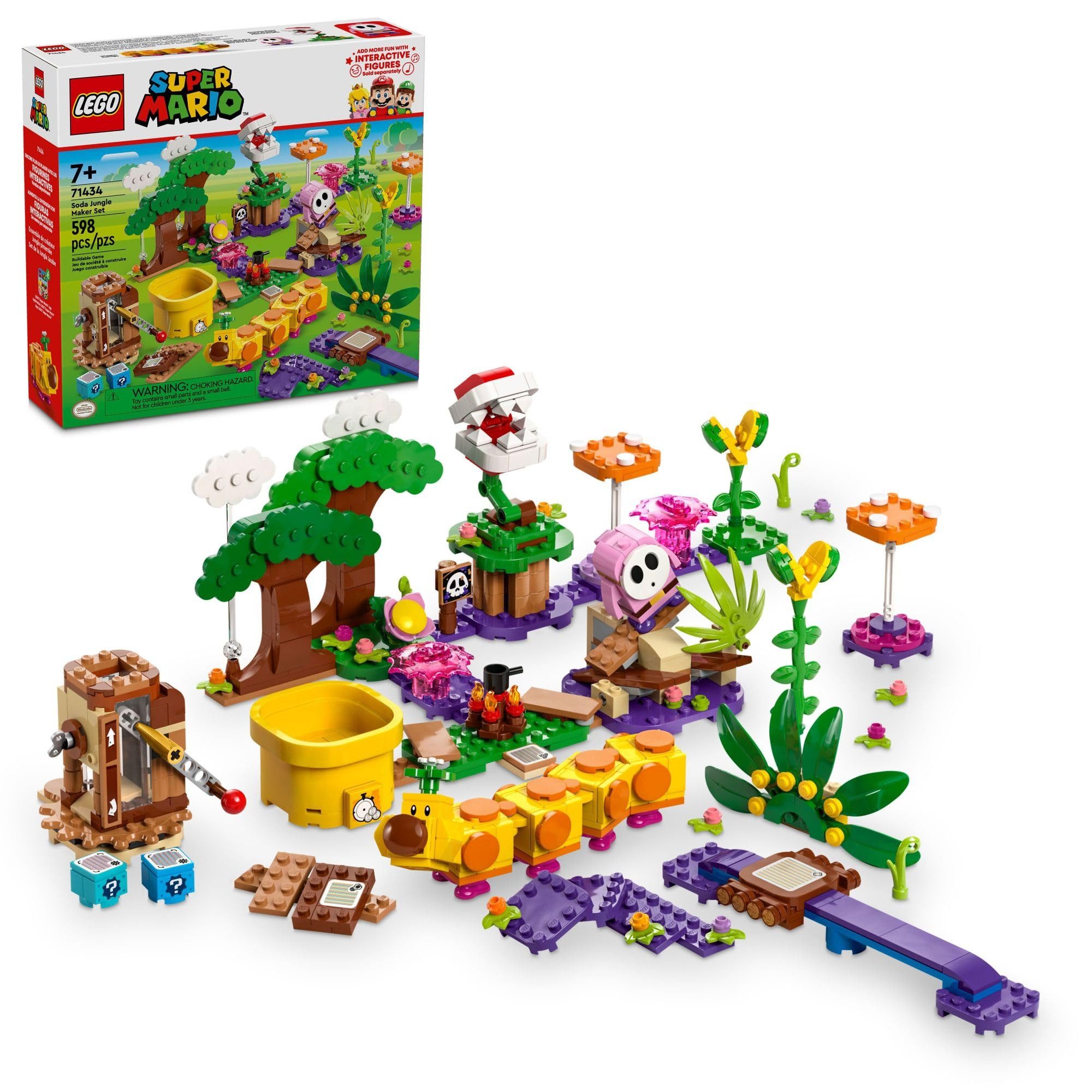 LEGO® Super Mario Limonadendschungel-Design-Set 71434 Konstruktions-Spielset, (598 St), 598-teiliges LEGO Bauset