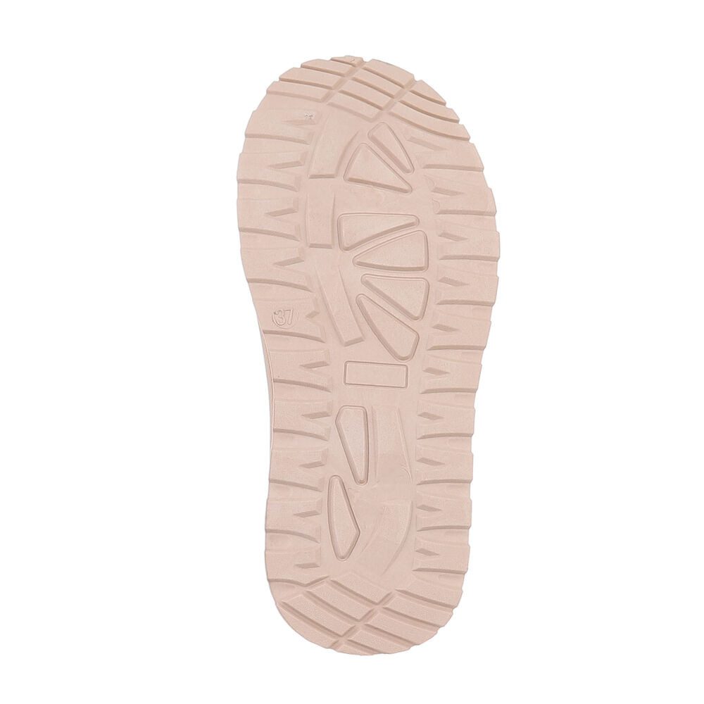 Ital-Design Die bequemen Plateau-Slipper Hausschuh (87475127) Flach Stiefeletten in Beige – Bild 3 von 5
