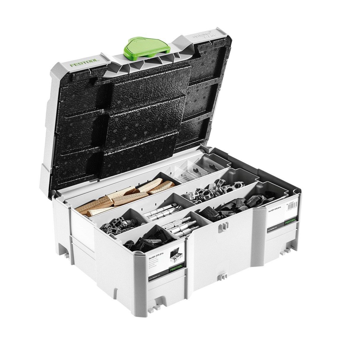 FESTOOL Fräser-Set Domino Verbinder Sortiment KV-SYS D8 für Dübelfräsen (203170)