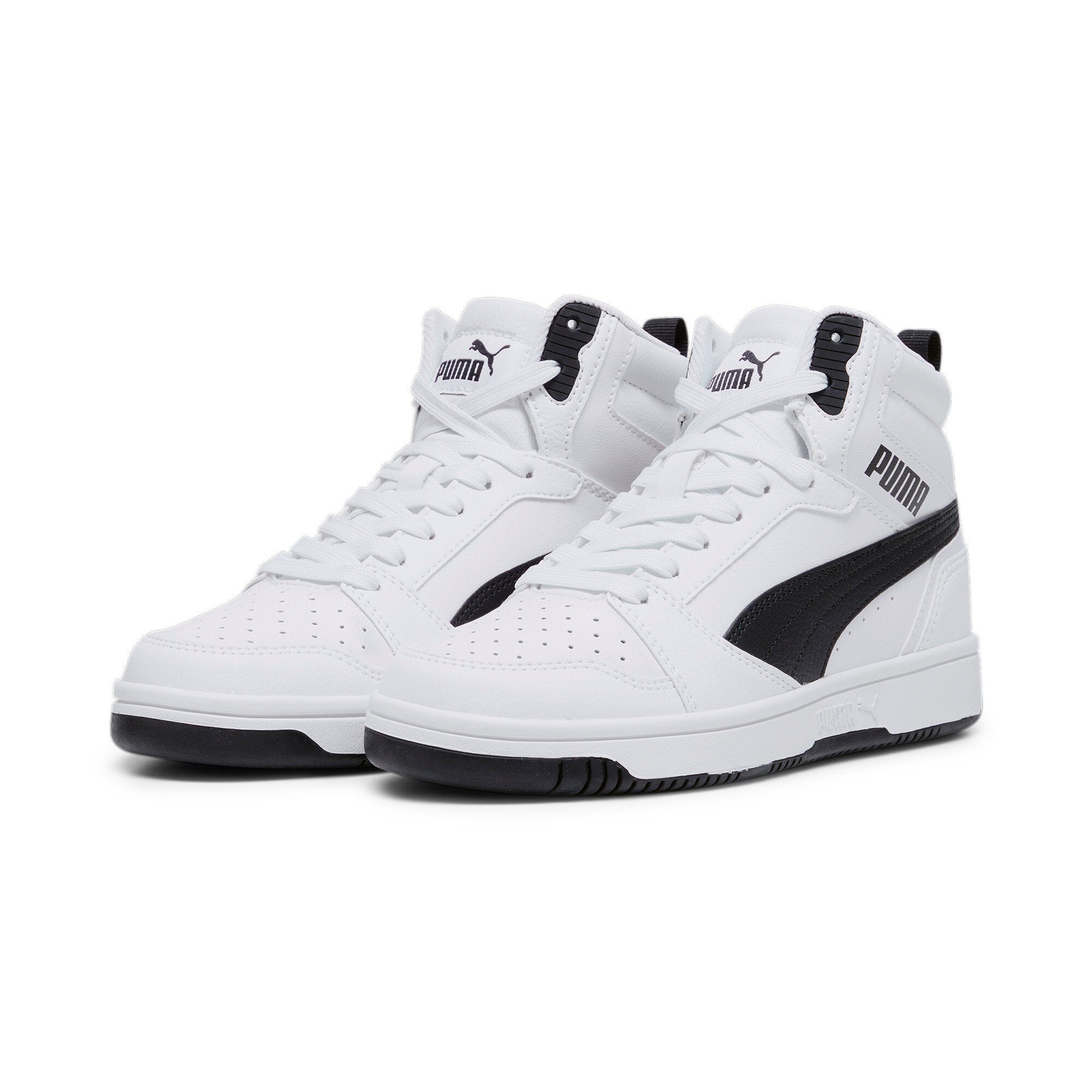 PUMA REBOUND V6 MID JR Sneaker PUMA White-PUMA Black