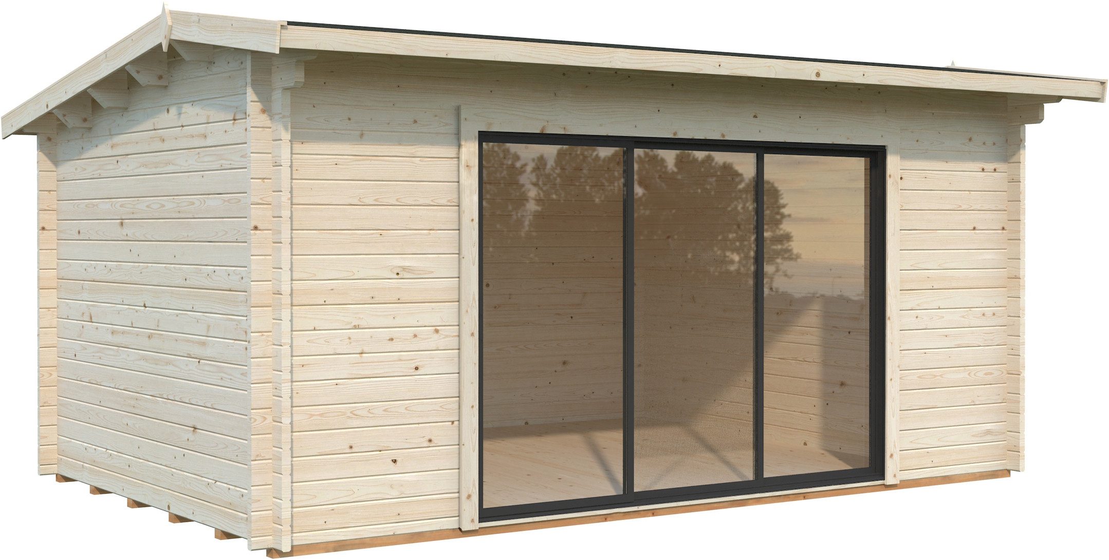 Palmako Gartenhaus Ines 13,7 m², Slide, BxT: 524x379 cm