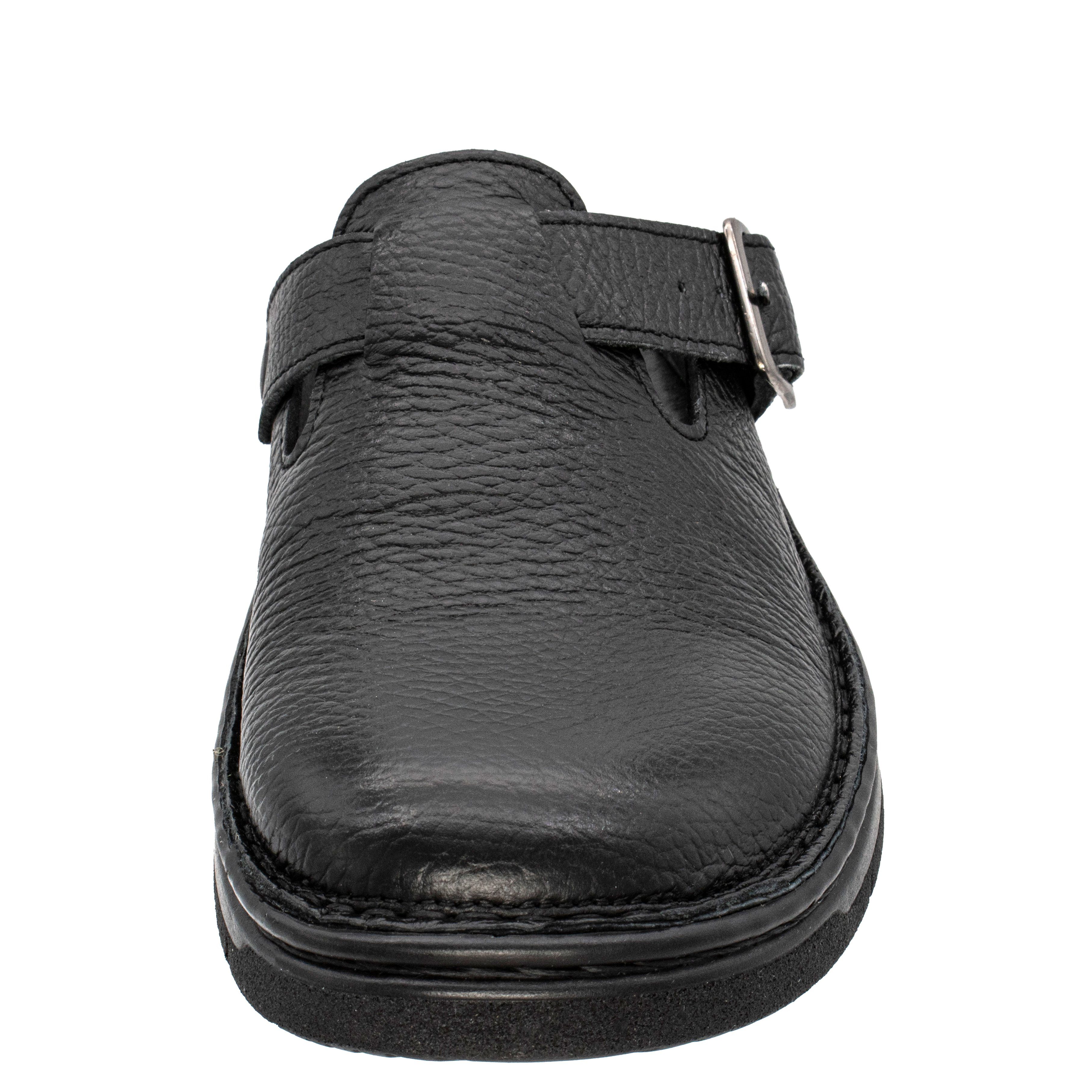 Fischer-Markenschuh Sina Pantolette aus Nappaleder, gepolstertes Lederfußbett