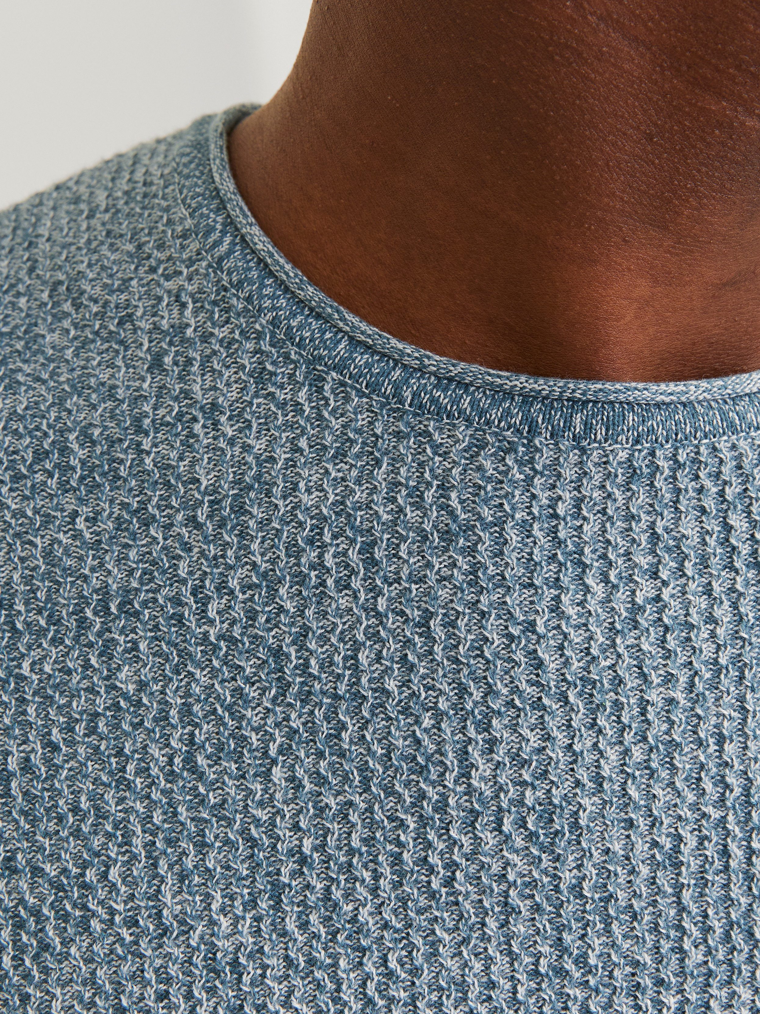 Jack & Jones Rundhalspullover JJECOOPER KNIT CREW NECK NOOS in Strick Optik günstig online kaufen