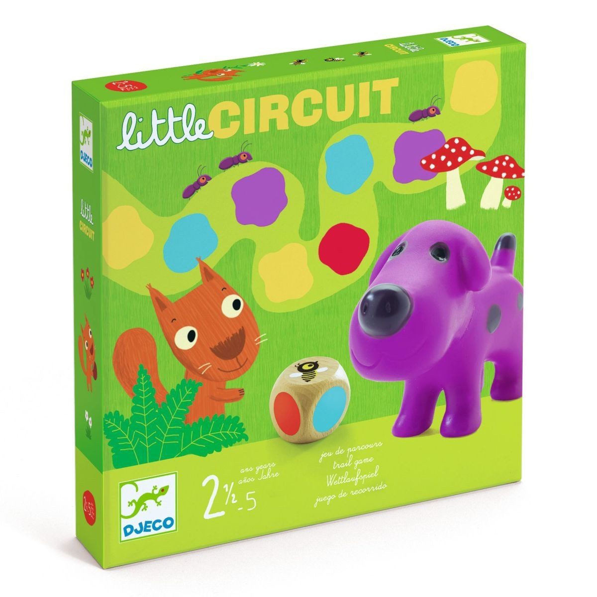 DJECO Lernspielzeug Erste Spiele: Little Circuit Erstes Spiel für Kinder mit Lernwert, Erstes Spiel