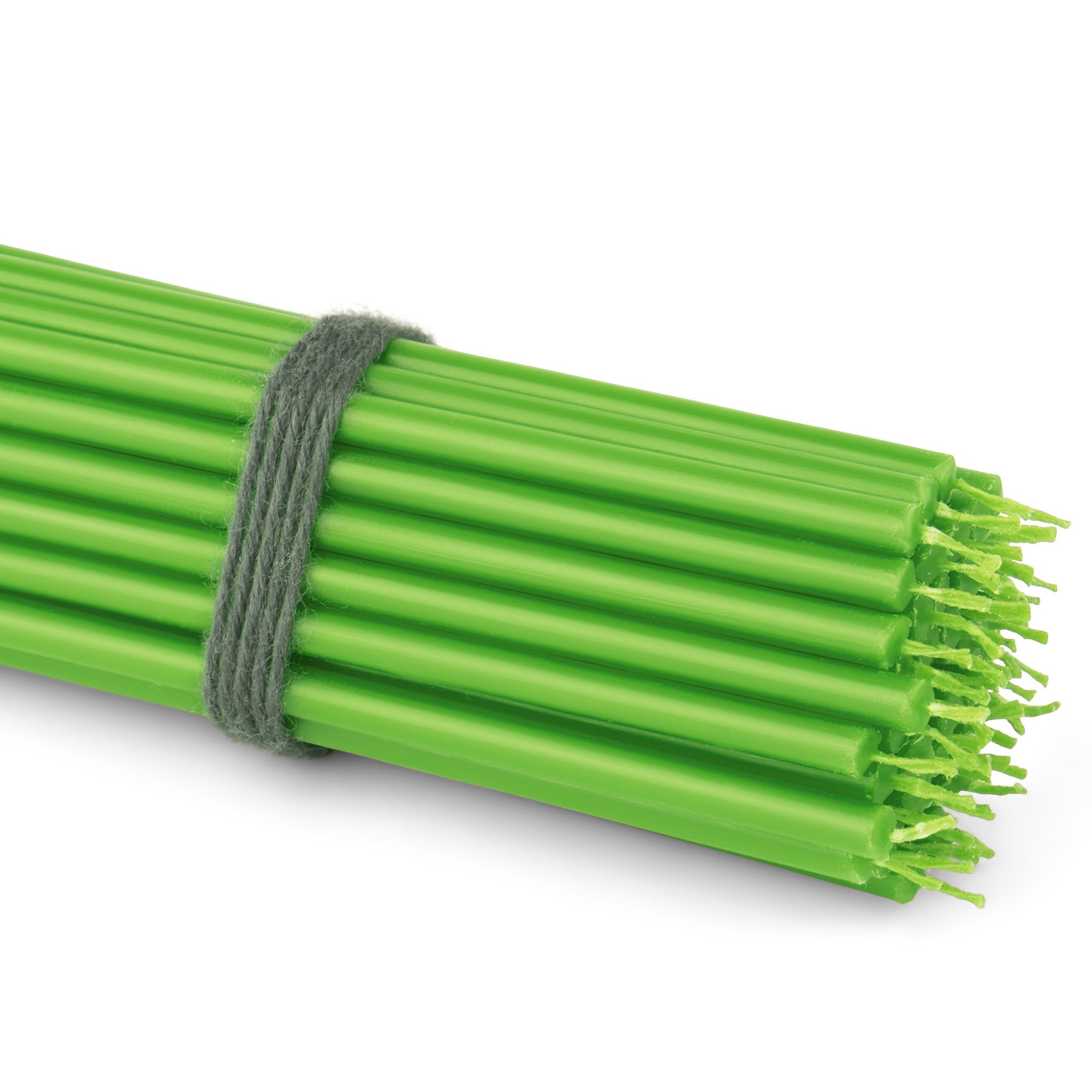 Spitzkerze 50x Stabkerzen Grün Rußfrei Tropffrei dünn L 16cm