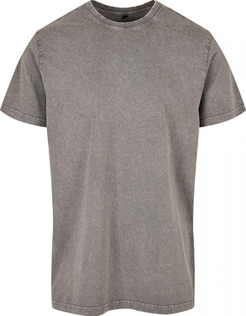 Rundhalsshirt Acid Washed Round Neck Tee Herren T-Shirt Regular fit
