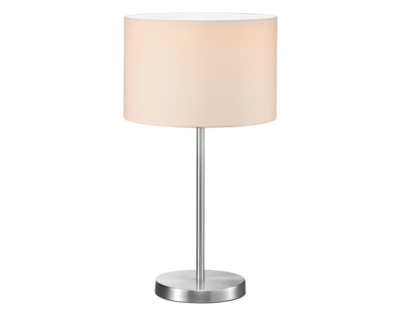 TRIO Leuchten LED Nachttischlampe mit Stoff Lampenschirm Höhe 55cm, Dimmfun günstig online kaufen