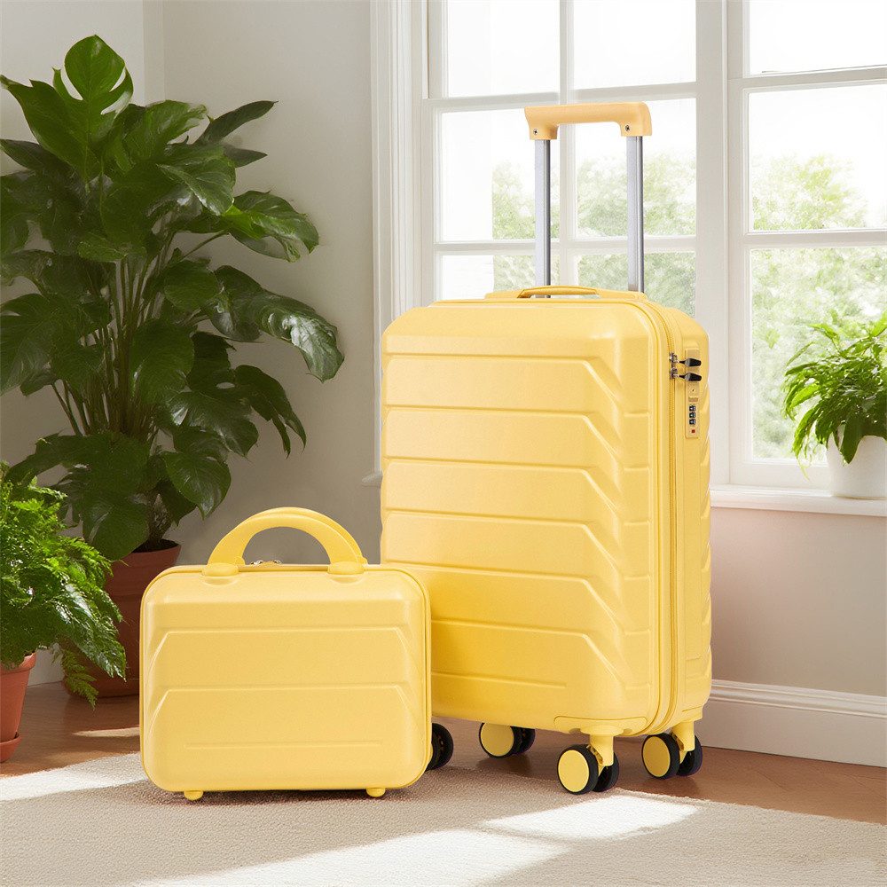 Kofferset ABS-Spinner-Trolleyset mit Zahlenschloss