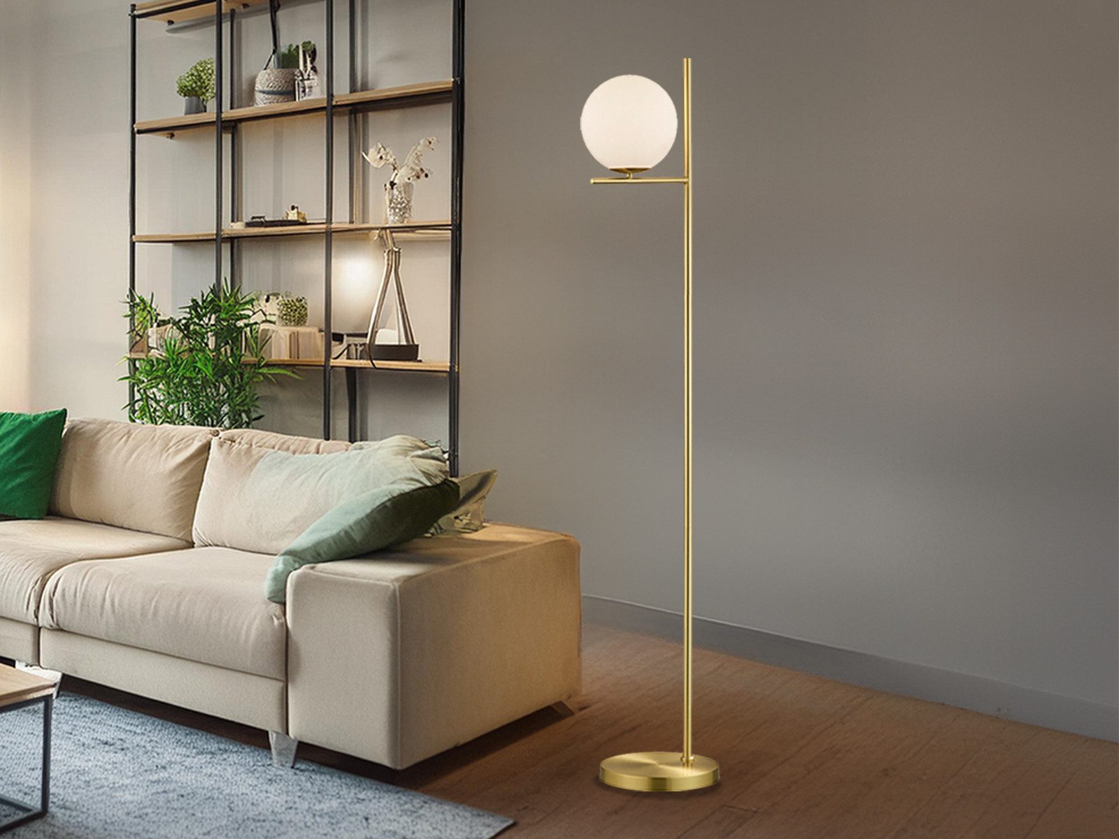 TRIO Leuchten LED Stehlampe, Dimmfunktion, LED wechselbar, Warmweiß, modern günstig online kaufen