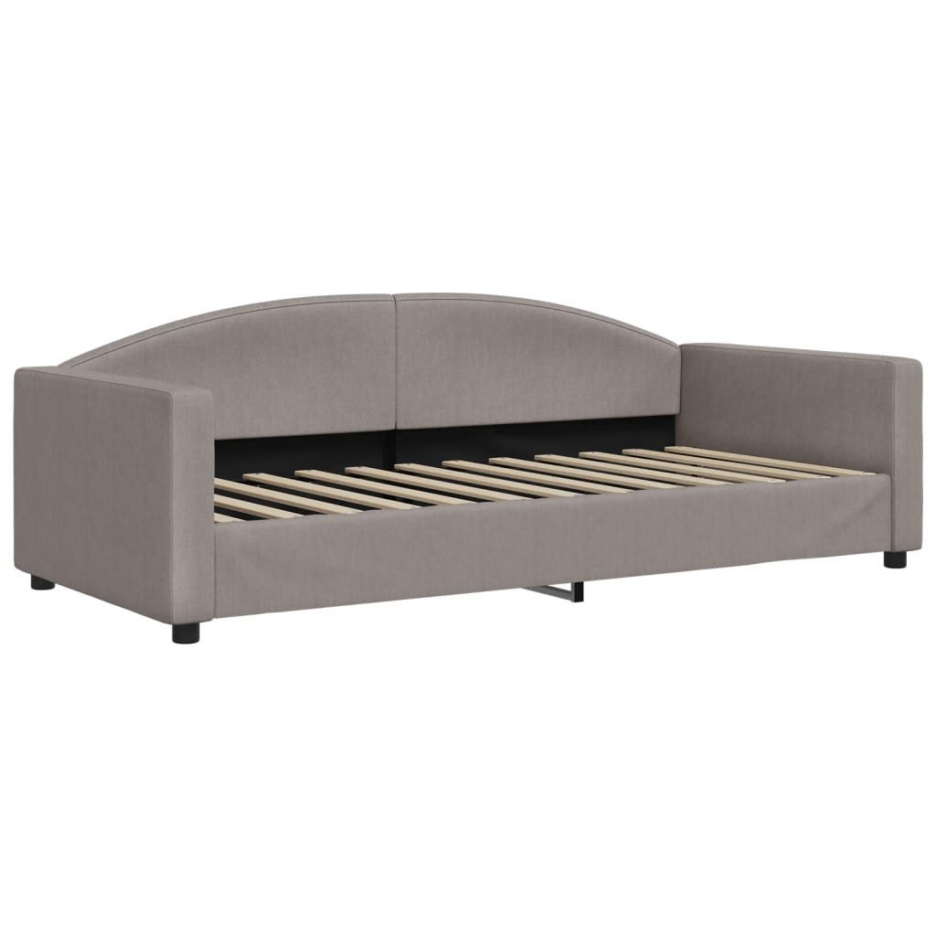 vidaXL Bett Tagesbett mit Matratze Taupe günstig online kaufen