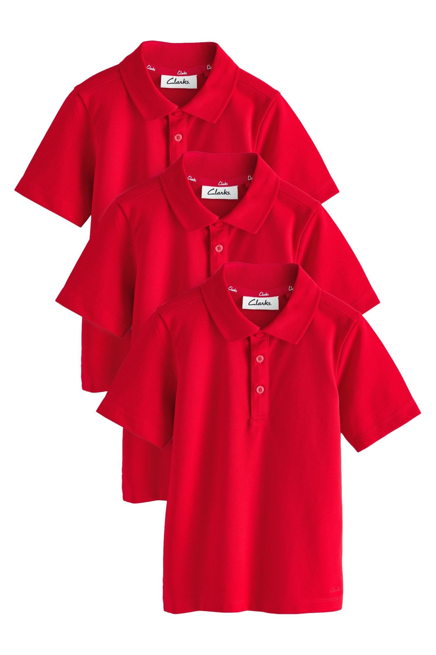 Poloshirt Clarks Kurzarm-Poloshirts im 3er-Pack