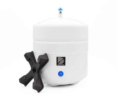 DreamFilters Wassertank Vorratstank, Vorratsbehälter 12 Liter für Umkehr Osmoseanlagen, mit John Guest Absperrhahn 1/4 Zoll.