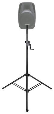 Pronomic SPS-C-10AS Kurbelstativ - Boxenstativ Lautsprecherständer, (1-tlg., Ausziehbar von ca. 148 - 242 cm, Max. Belastbarkeit: 80 kg - Eingebaute Höhenskala)