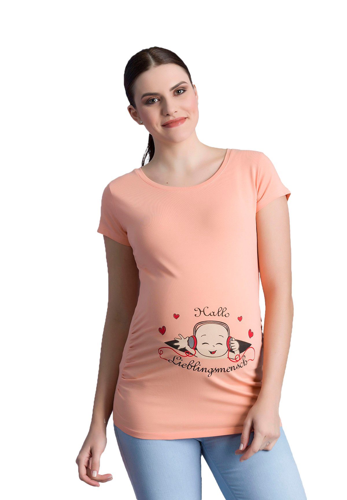 M.M.C. Umstandsshirt Hallo Lieblingsmensch mit Motiv