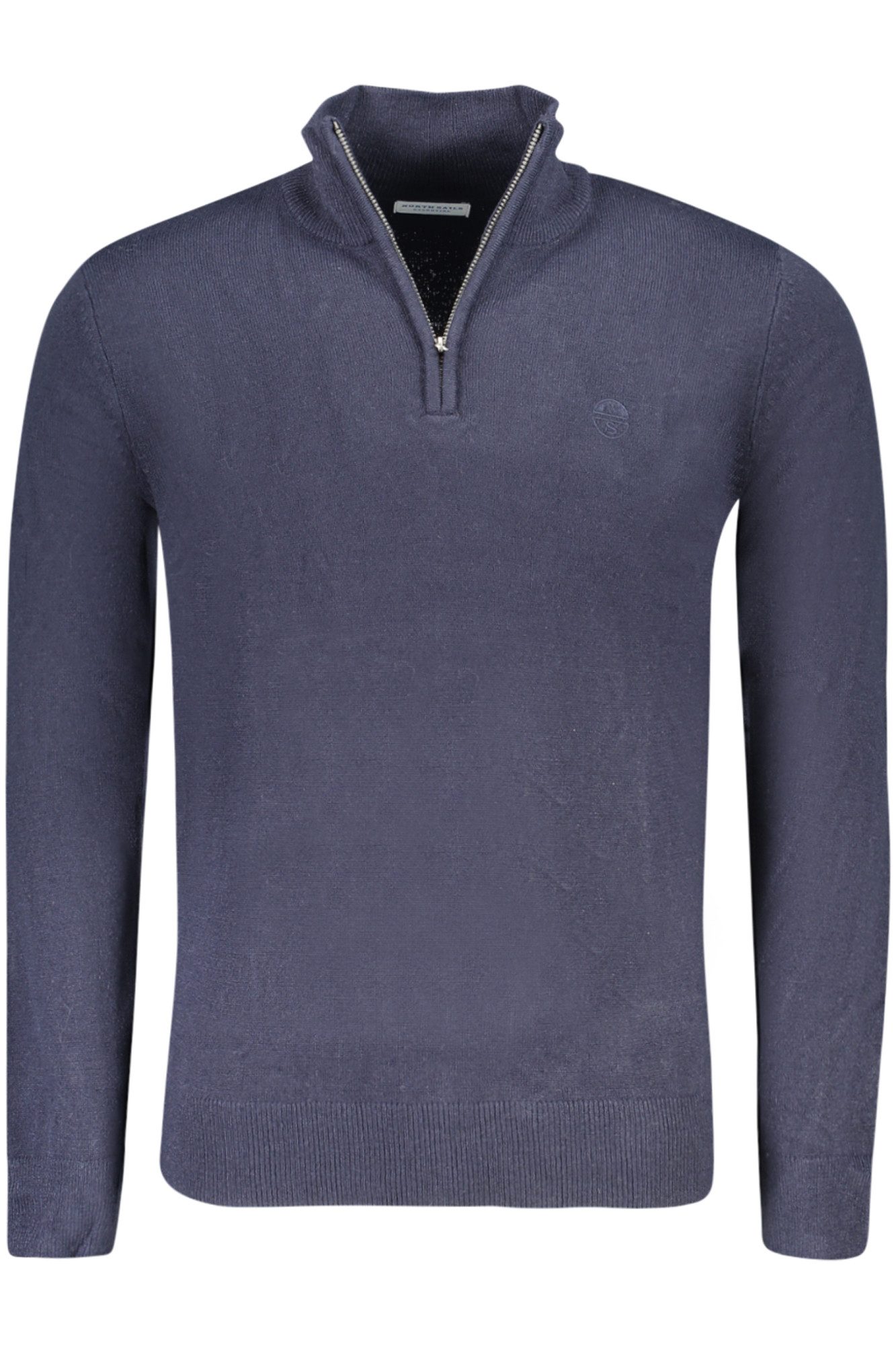 North Sails Strickpullover Herrenpullover Blau - Langarm, Halber Reißversch günstig online kaufen