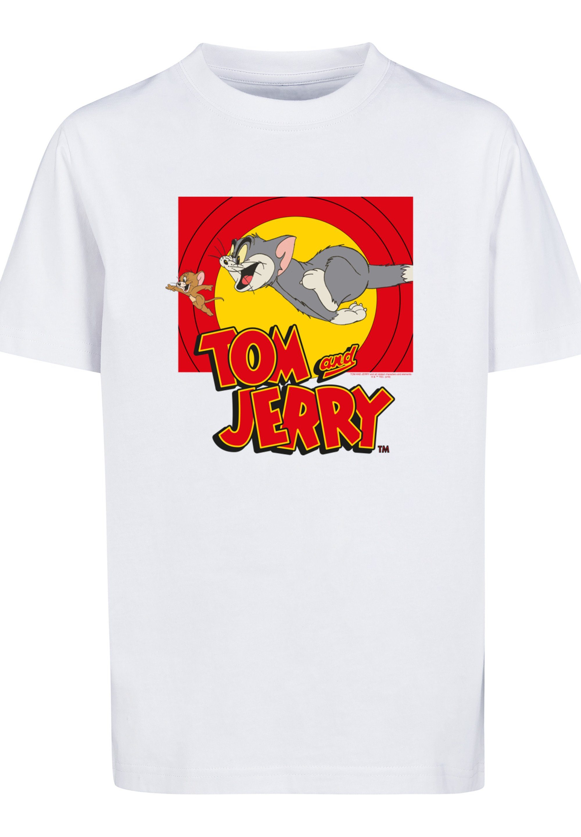 Serie Jerry F4NT4STIC weiß Chase Print Scene TV and Tom T-Shirt