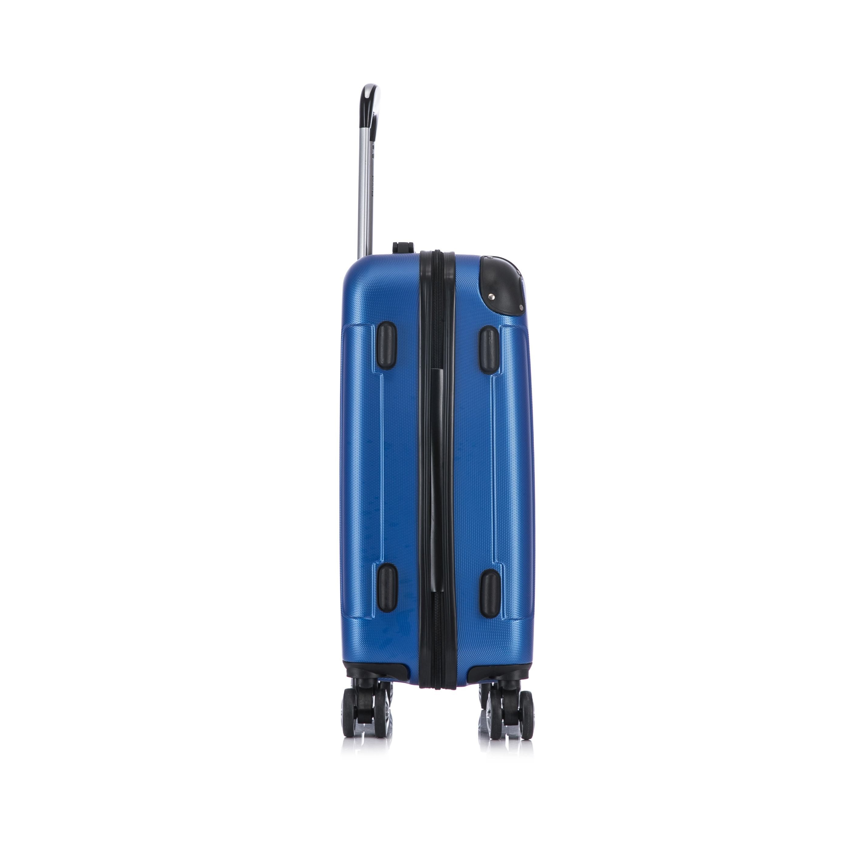 Flexot Hartschalen-Trolley F-2045 Kofferset, 360° Rollen, robuster Reisekoffer, Bordcase, 4 Rollen, Robuster und moderner Koffer mit vier 360° Rollen und Zahlenschloss