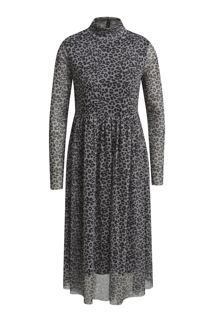 Smith & Soul Cocktailkleid LEO MESH DRESS TAUPE PRINT