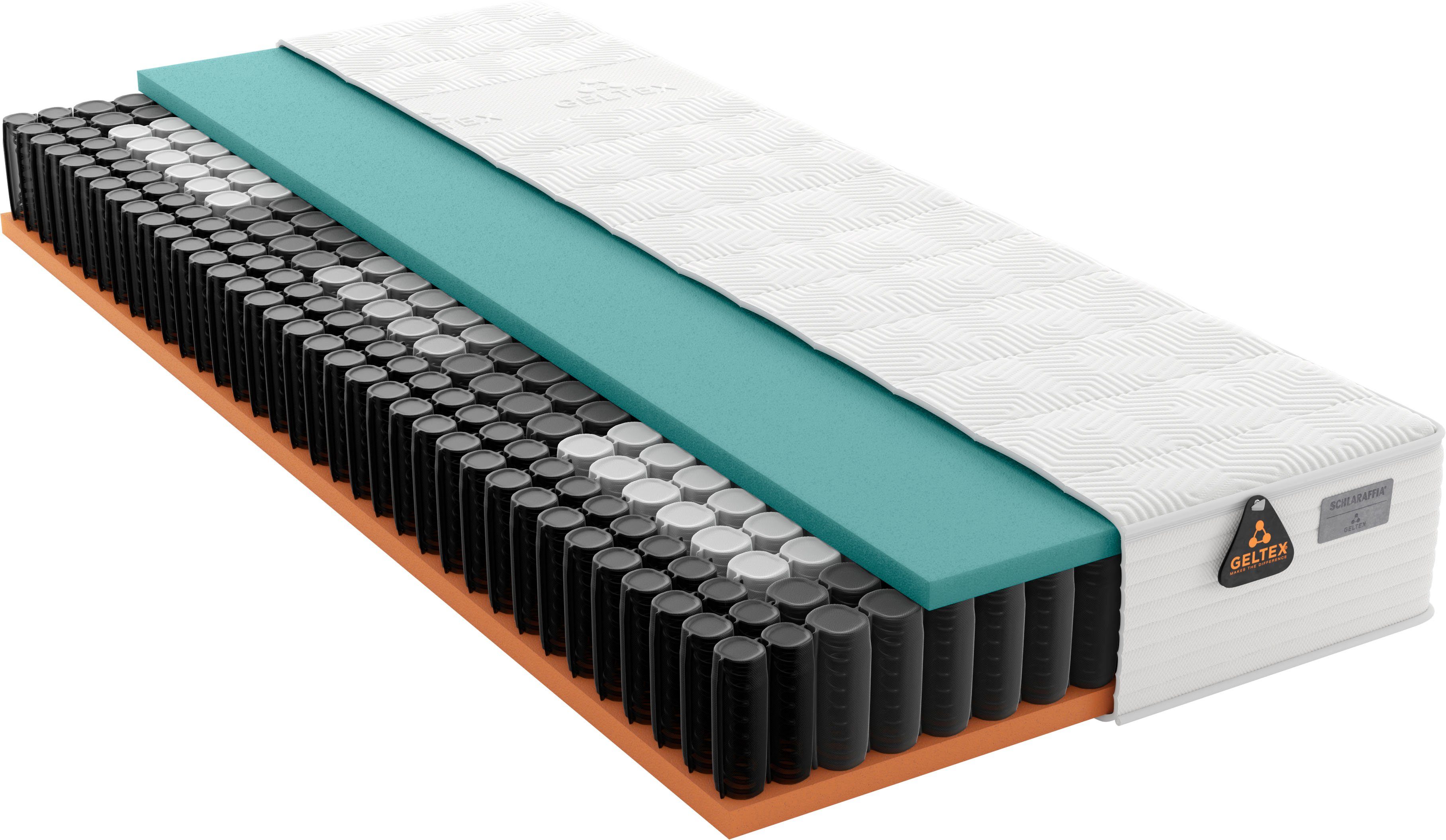Taschenfederkernmatratze GELTEX Quantum Pure Plus 220TFK, Matratze 90x200, 140x200 cm und mehr, Schlaraffia, 22 cm hoch, beids. GELTEX®Next-Auflage, ergonomisch, langlebige Qual. (RG 43)