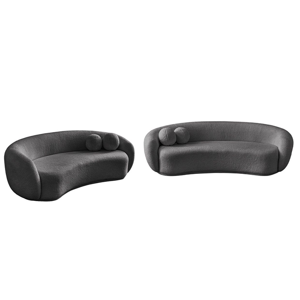 Palms-Store Sofa Set Mia in 5 verschiedenen Farbvarianten & Sitzausführungen, Hohe Belastbarkeit: bis zu 120 kg pro Sitzfläche