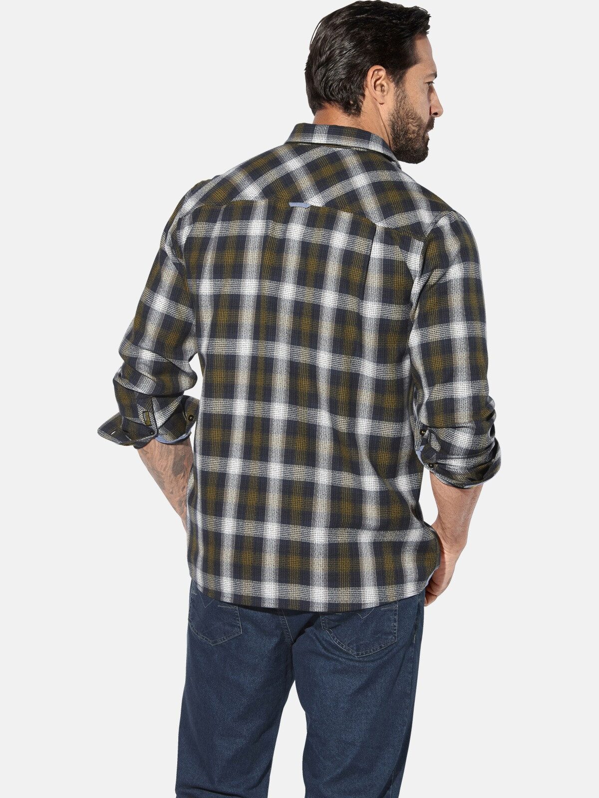 Jan Vanderstorm Langarmhemd OLAFGARD mit Karomuster günstig online kaufen