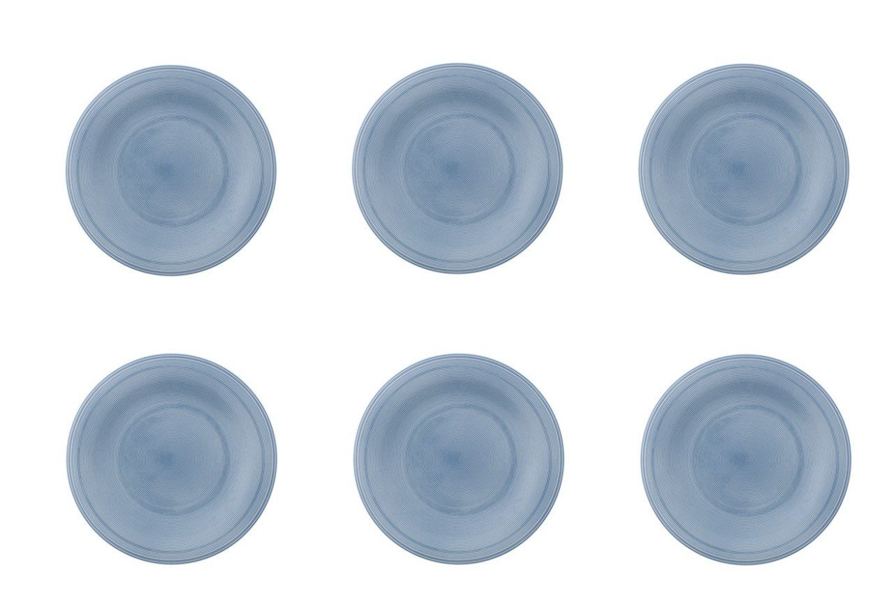 Villeroy & Boch Frühstücksteller Color Loop, Blau H:2.3cm D:21.5cm Porzellan