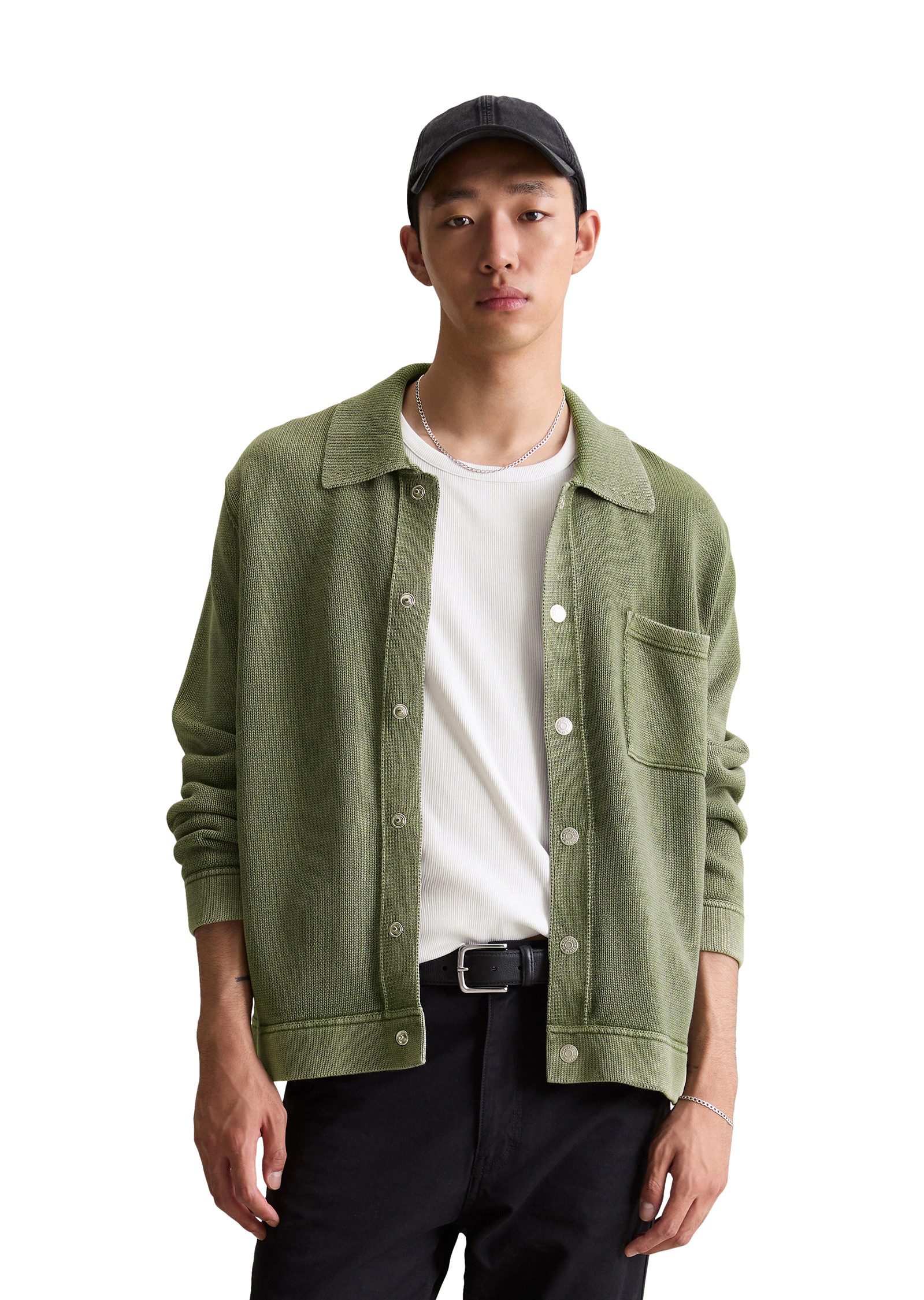 Cardigan in Jeansjacken-Optik