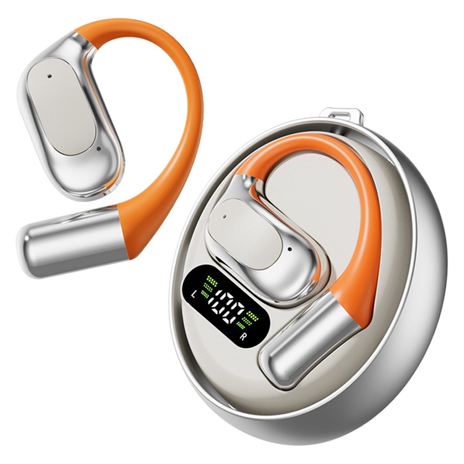 Refttenw Bluetooth Kopfhörer Sport mit Hi-Res Audio, HiFi-Sound & Touch-Control wireless In-Ear-Kopfhörer (Bluetooth 5.4, LED-Anzeige und ACS für kristallklare Anrufe)