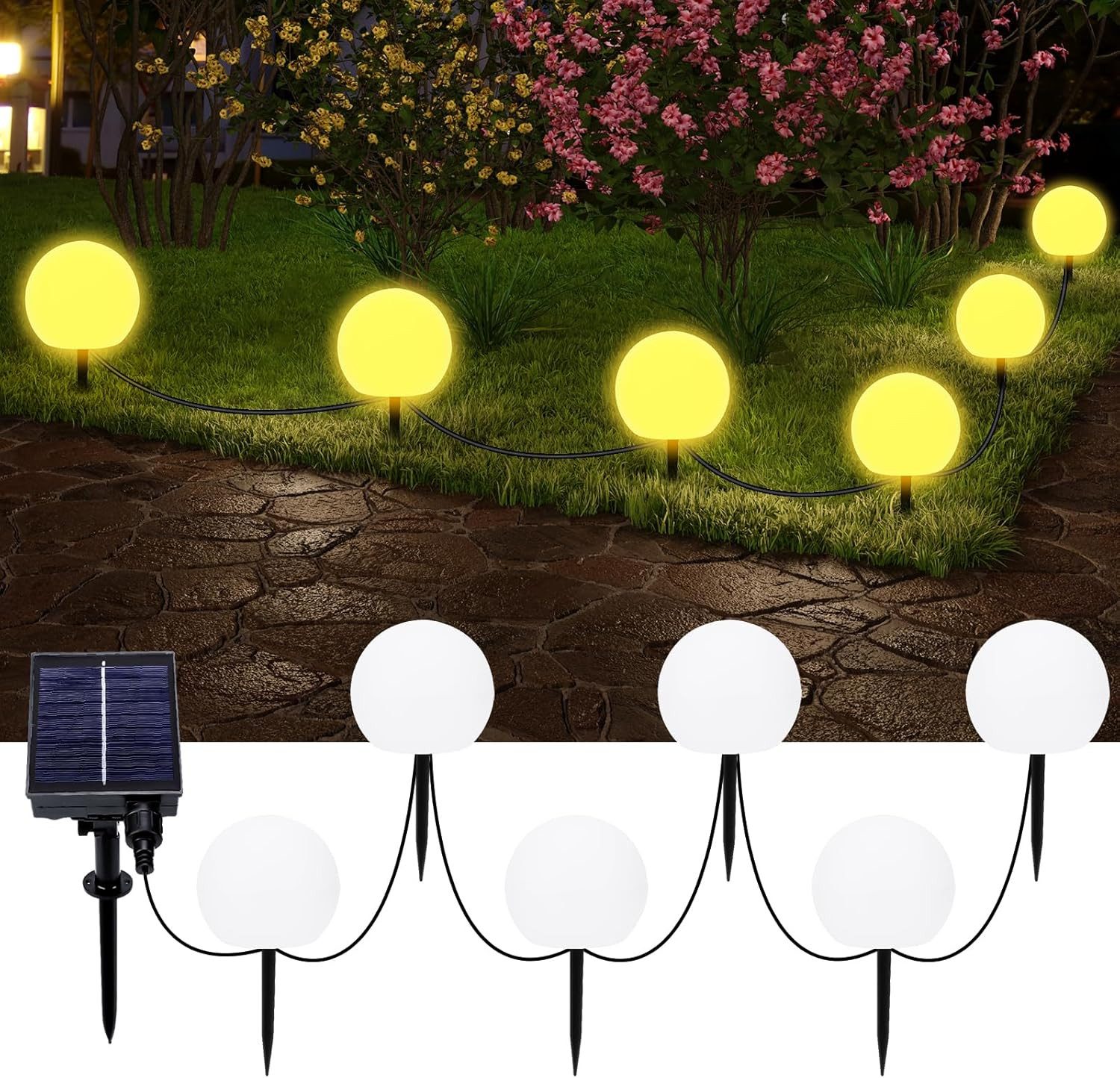 BlingBin Gartenleuchte Solar Gartenleuchte Wasserdicht Solarlampe günstig online kaufen
