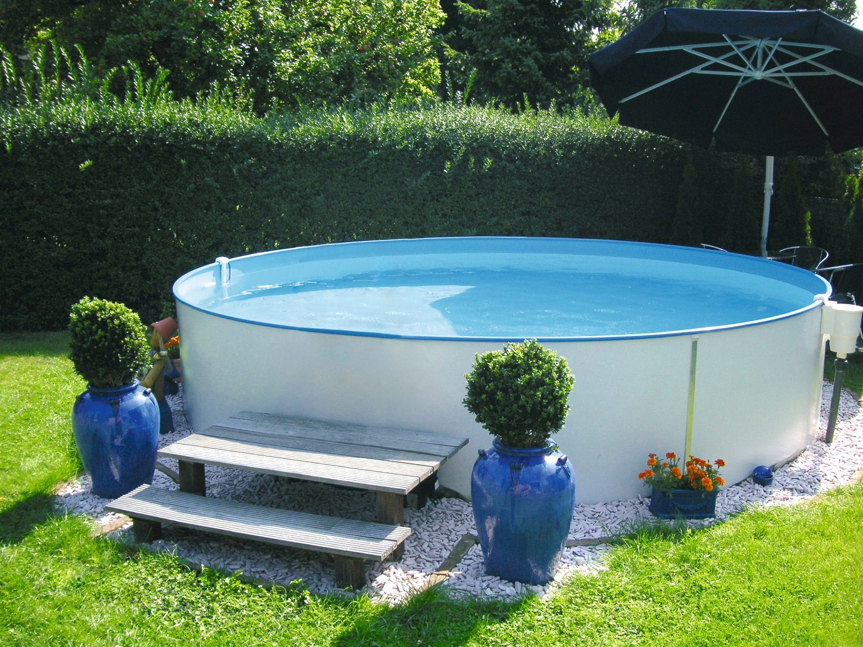 my POOL BWT Rundpool PREMIUM inkl. umfangreichem Zubehör (Komplett-Set, 6-tlg), Höhe 120 cm, in verschiedenen Größen erhältlich