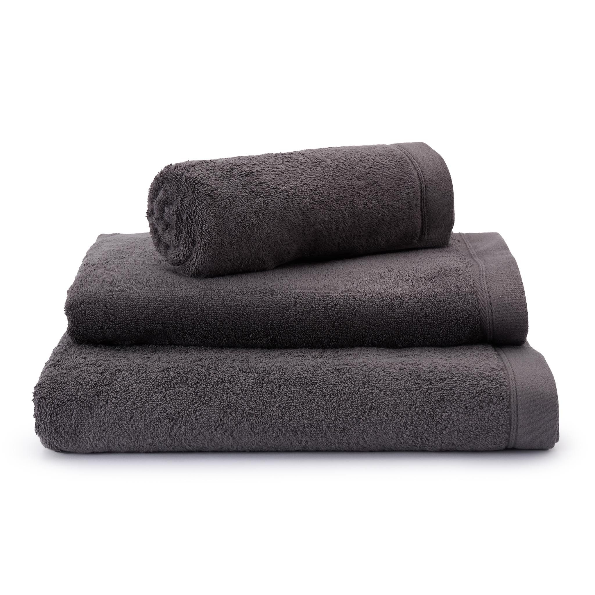 Handtuch Handtuch Faia - Anthrazit - Duschtuch - 70x140 cm