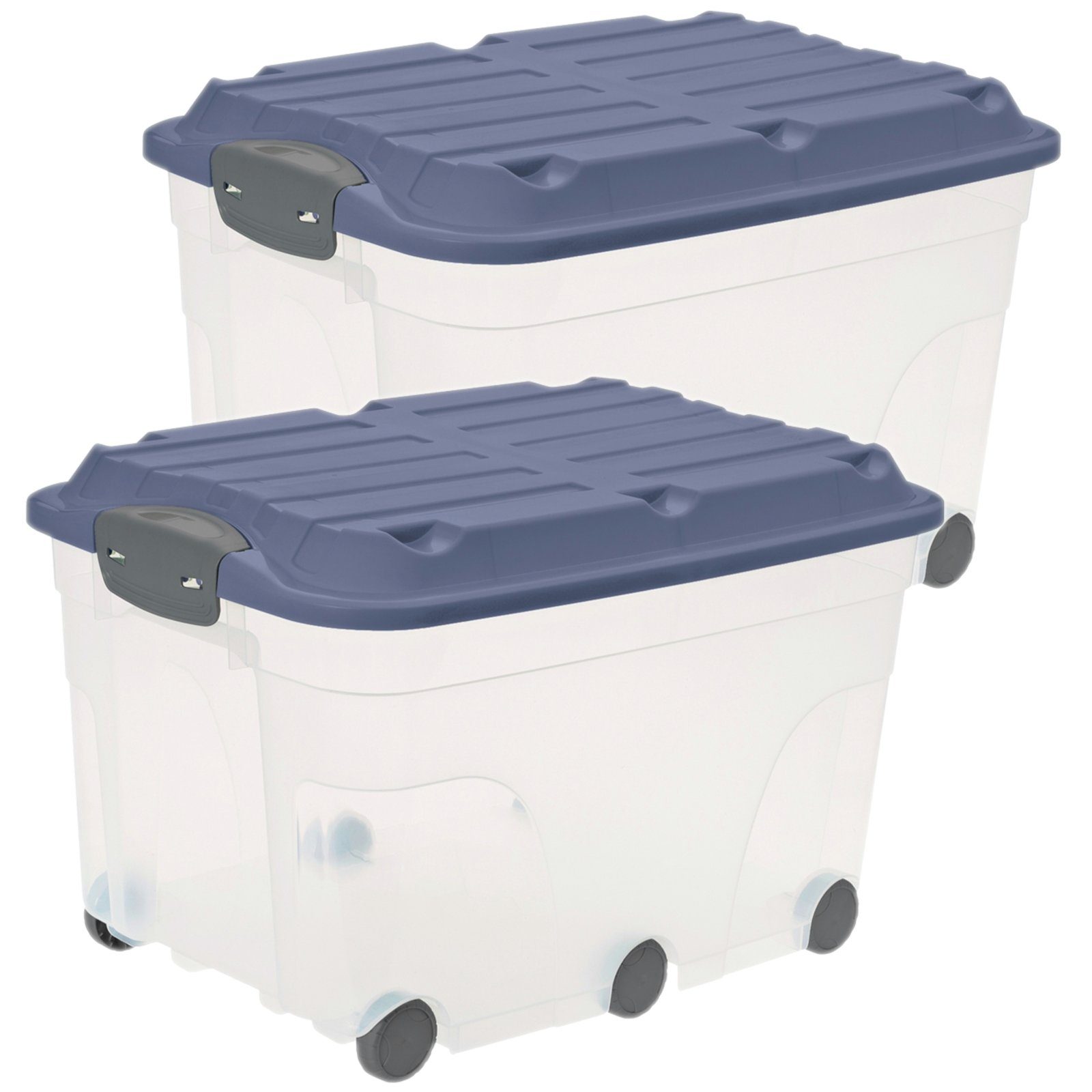ROTHO Aufbewahrungsbox ROTHO Aufbewahrungsbox 2er-Set Rollboxen günstig online kaufen