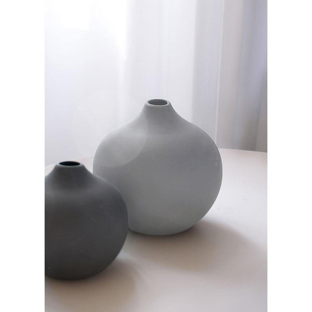 (13cm) Light Dekovase Grey Fröbacken Vase Storefactory