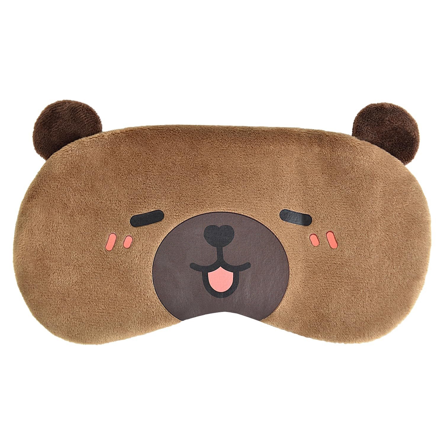 FOUORTUNATE-BEE Schlafmaske Schlafmaske Plüsch Capybara Augenmaske Lichtdicht Reisen Nickerchen, Augenmaske Schlaf Reise Flug Zug Nickerchen Entspannung Lichtschutz