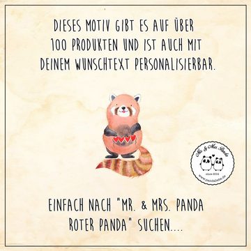 Mr. & Mrs. Panda T-Shirt Roter Panda - Schwarz - Geschenk, Tiermotive, Party, Männer, lustige (1-tlg)
