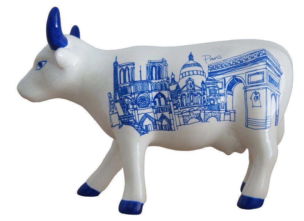 Tierfigur CowParade Paris Cow Cowparade Medium -