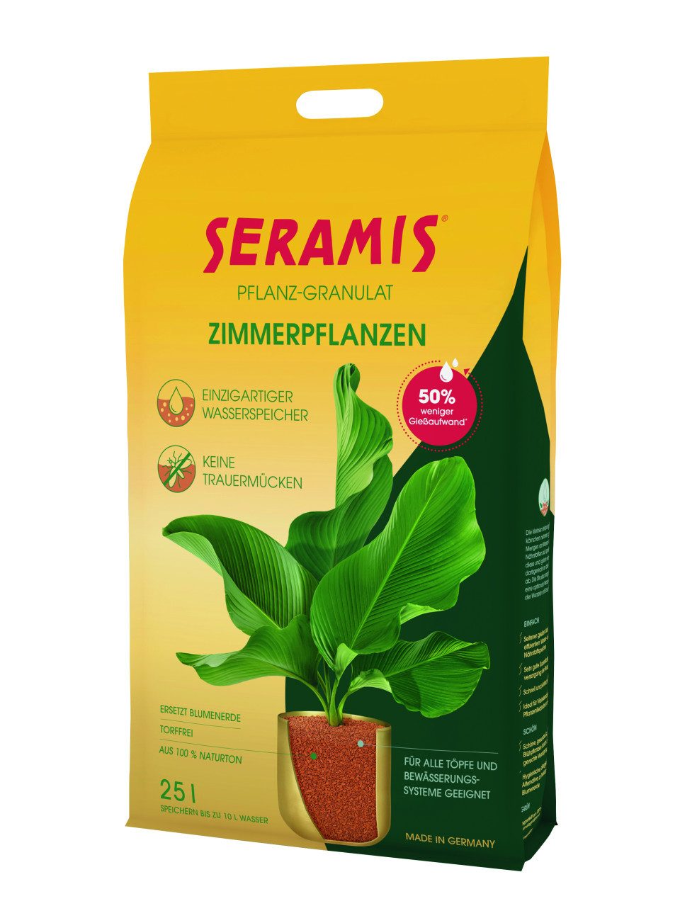 Seramis Pflanzendünger Seramis Pflanz-Granulat für Zimmerpflanzen 25 L