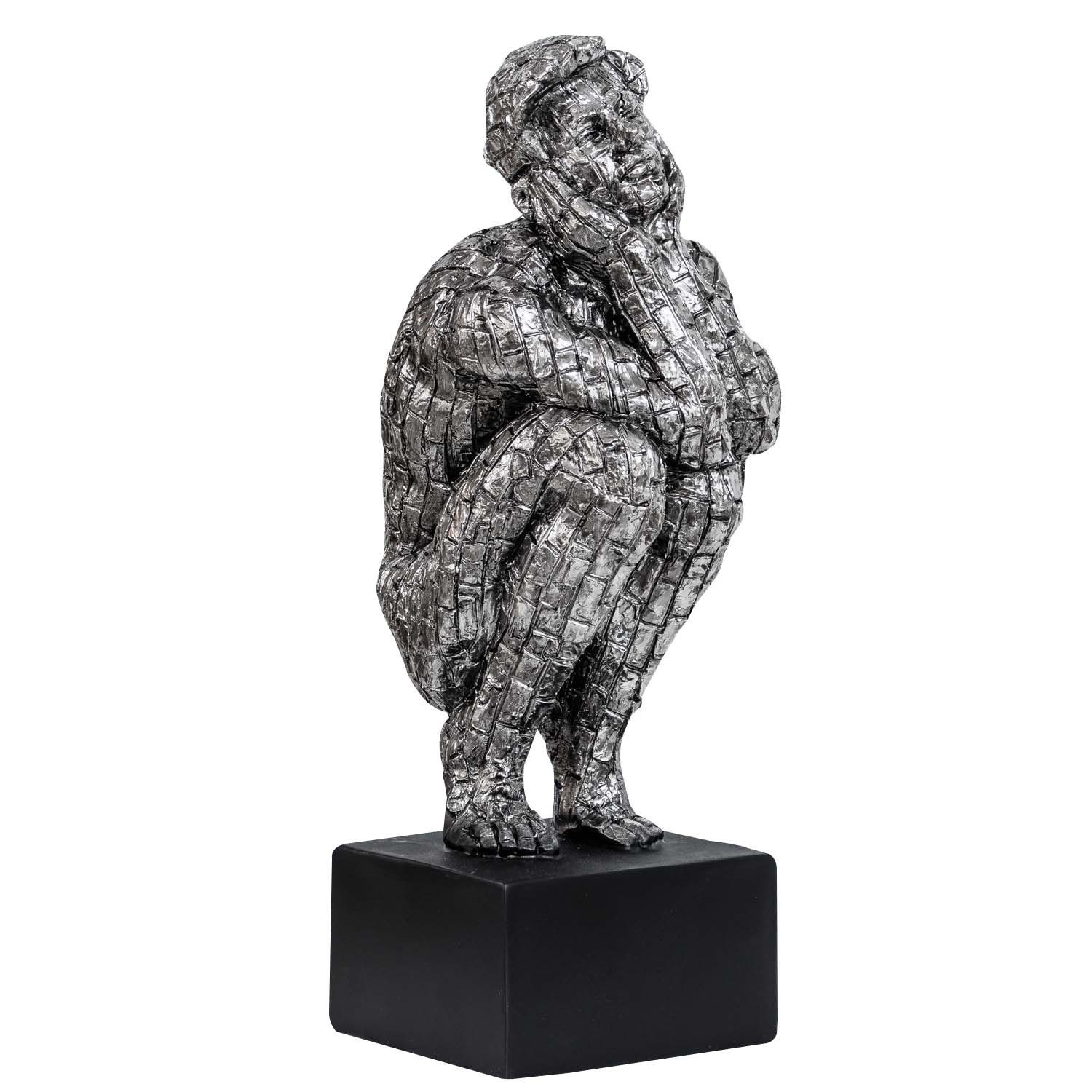 Aubaho Dekofigur Skulptur Mann Figur Kunst Dekoration Antik-Stil - 35cm